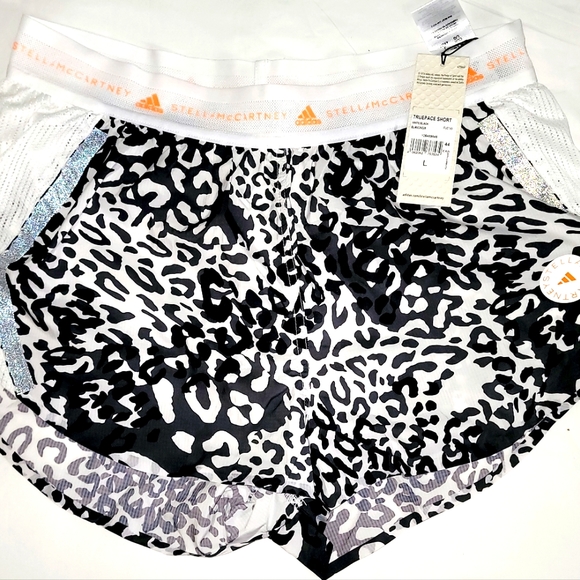 Adidas X Stella McCartney True Pace Multipurpose Shorts Sz L Women NWT - Picture 2 of 7